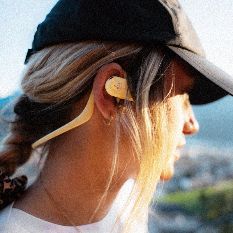 LIBRATONE小鸟UP耳机开放式蓝牙耳机不入耳后挂式跑步运动耳挂式轻便骑行无线耳机适用于苹果华为 鹦领绿 标配