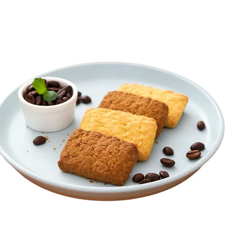 壹得利黄油咖啡酥椰蓉曲奇饼干办公室代餐休闲零食品整箱 椰蓉黄油曲奇-30包*1箱