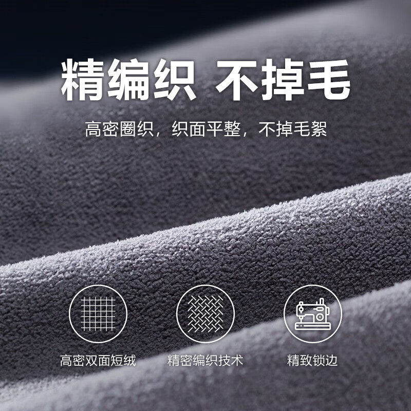 乐寐加厚洗车毛巾车用吸水擦车布专用不伤车打蜡抹布汽车专用 复合毛巾3条【30*40cm】