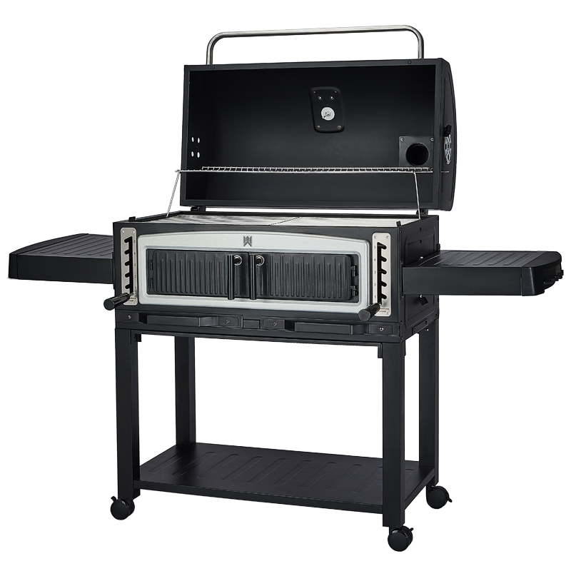 meritcook火牧人庭院燒烤爐家用燒烤架木炭戶外別墅烤肉燒烤爐美式大燜烤爐 鳳凰Y系列單爐+燒烤工具套裝+電動烤支