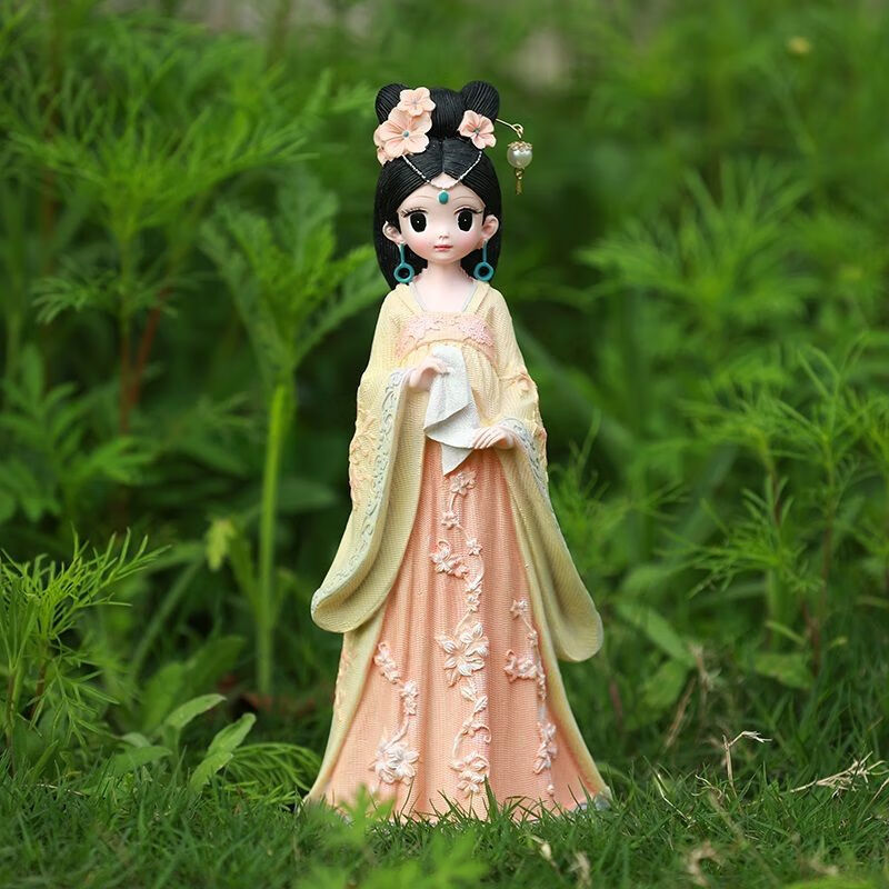 VTR网红古风娃娃汉服少女玩偶生日礼物送女生闺蜜桌面摆件房间装饰品 古风汉服女孩中号(萌 宠)