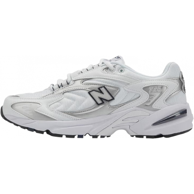 NEW BALANCE NB官方男鞋女鞋秋冬老爹鞋725系列厚底增高百搭休闲百搭运动鞋 银灰/白色 ML725B 37 脚长22.5CM