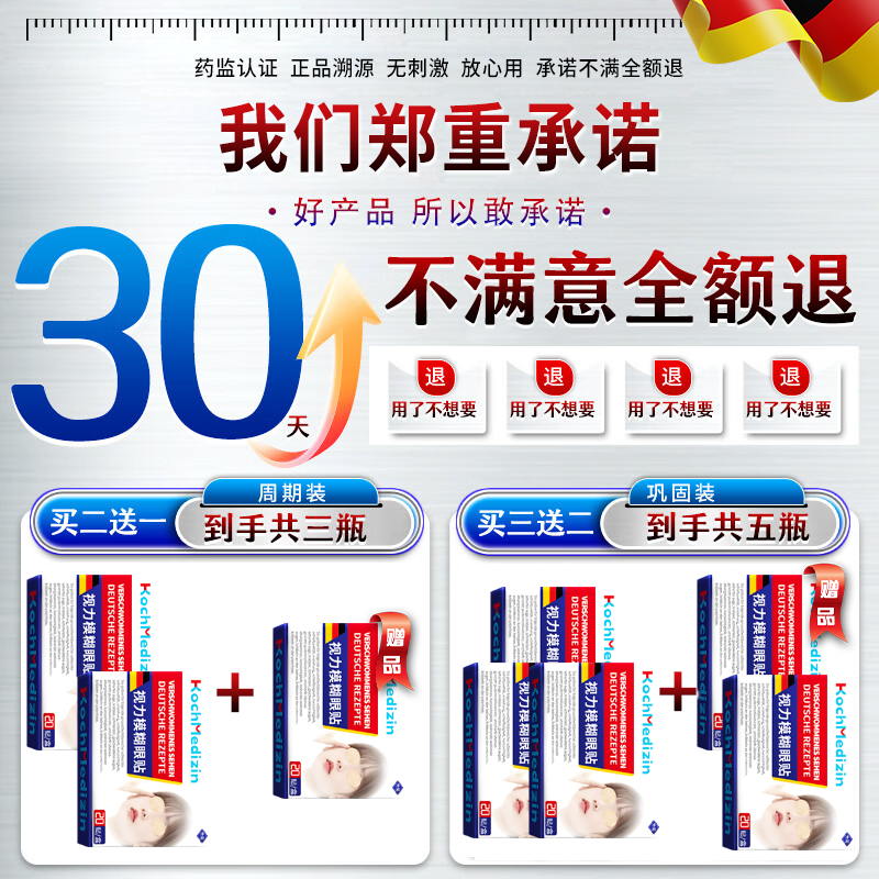 正精研康白内障眼药水老年人专用日本进口治疗中老年人白内障视力模糊术后 眼贴【眼浑浊 看不清】买二送一 中老年人白内障叶黄素滴眼液眼贴