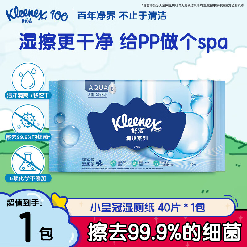 ���ʪ��ֽ ����ʪ����ֽ ����99.9%ϸ�� �º���ˬ������Ͱ����ֽ��ֽ 40Ƭ*1�� 2.9Ԫ