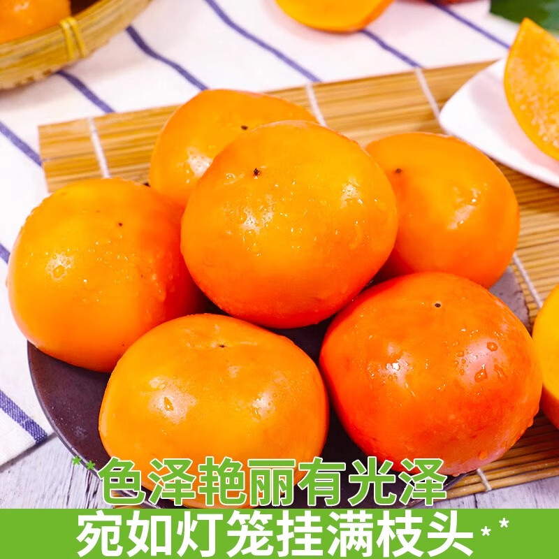 绿熊庄园山西阳丰脆甜柿【净重4.5斤】大果120g+