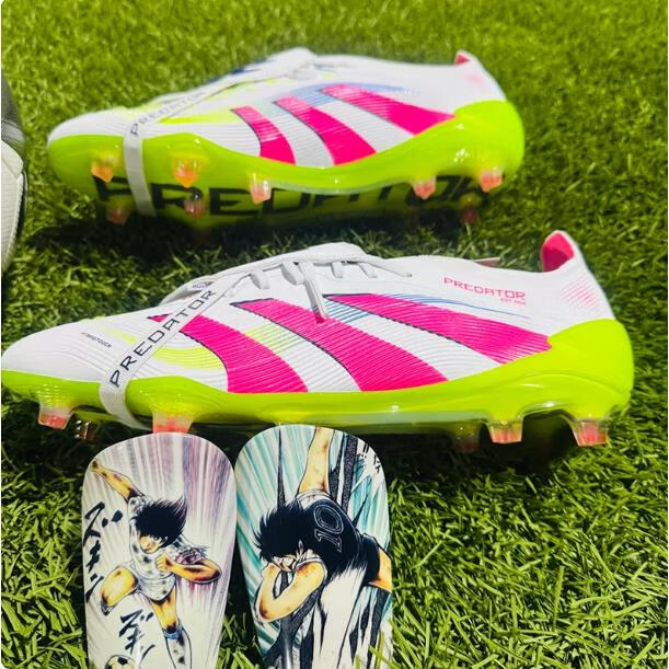 PREDATOR ELITE猎鹰25高端FG长钉翻鞋舌足球鞋男24贝克汉姆天然草 金黑 42