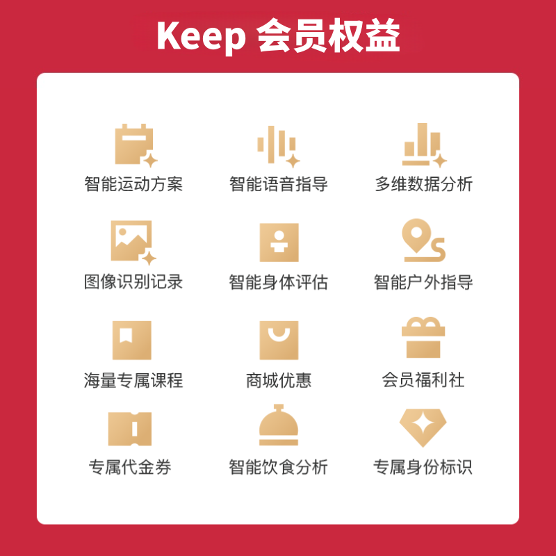 【官方直充14个月】Keep会员年卡+双月 Keep会员14个月 运动健康健身vip年卡  填手机号充值实时到账
