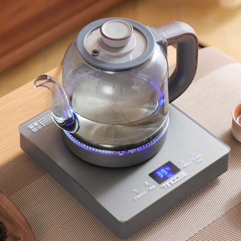 鲸可全自动烧水壶电热水壶煮茶器电茶壶功夫茶台泡茶壶台嵌式电饮水机一体上水壶 1.2L 手柄上水316发热盘【RX-B11组合三】