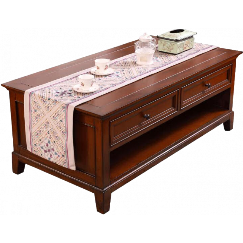 藍(lán)橡樹(shù)(Blue Oak) 美式現(xiàn)代新中式簡(jiǎn)約桌旗歐式奢華絨布亞麻床旗床尾巾茶幾旗電視 情灰色 桌旗30*180(100-140玄關(guān)柜)