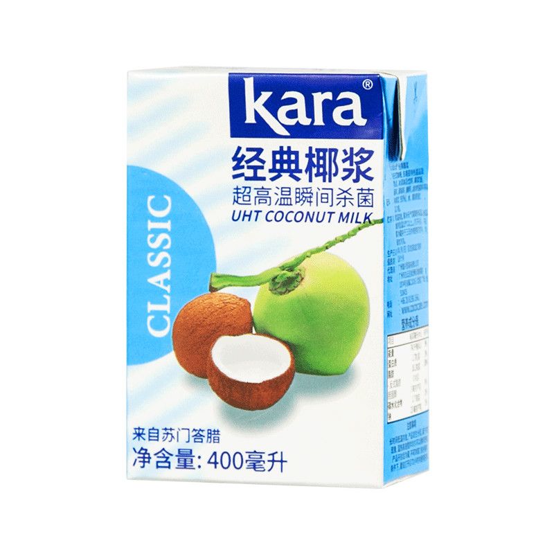 佳樂（kara）椰漿印尼椰奶椰汁奶茶原料楊枝甘露西米露甜品配料 椰漿400ml*1