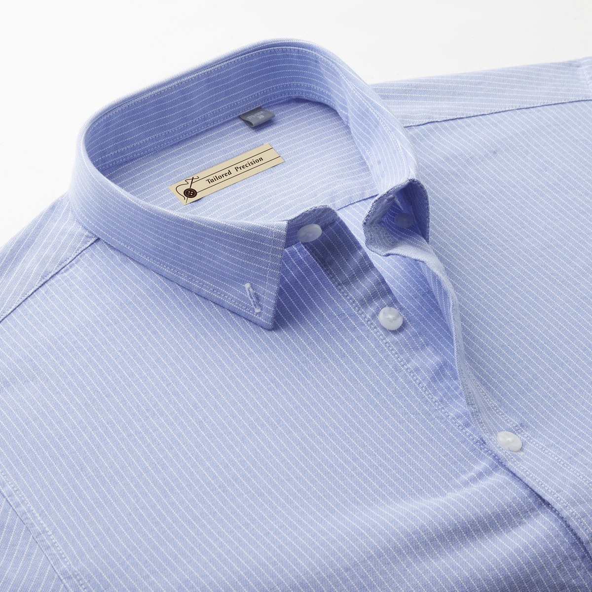 杉杉(FIRS)【100%新疆棉&亲肤内搭】秋季男士竖条纹上衣男式长袖衬衫男 欧碧绿 42 185/100B(42)