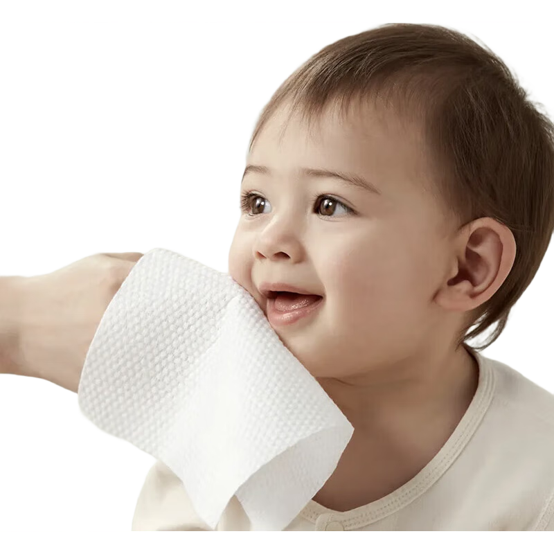 大白兔系列婴儿湿巾新生宝宝手口大包家庭实惠装一次性清洁湿纸巾 大白兔小黄鸭80抽随机发婴儿手口湿巾一包装