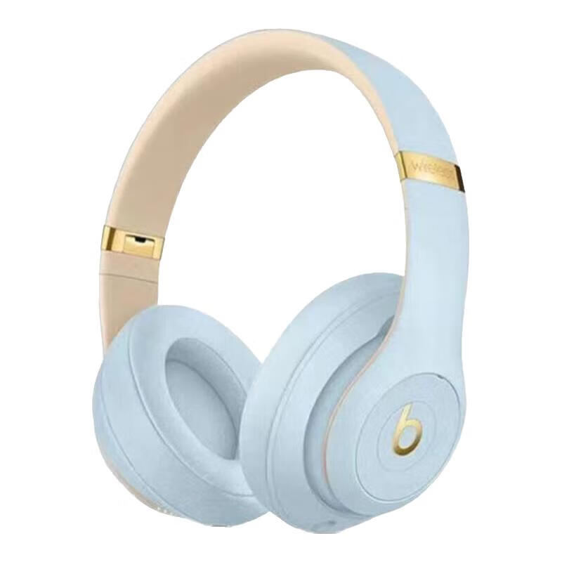 Beats Solo3 Wireless头戴式无线蓝牙耳机Studio3 Pro魔音降噪录音师3耳麦 全新未拆封 Studio3冰晶蓝 官方标配