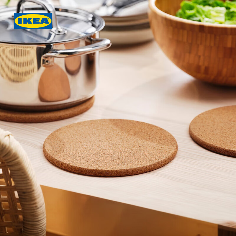 宜家（IKEA）顺手买一件HEAT 席特 生活日用锅垫日用杂货软木 3件 锅垫软木19 厘米