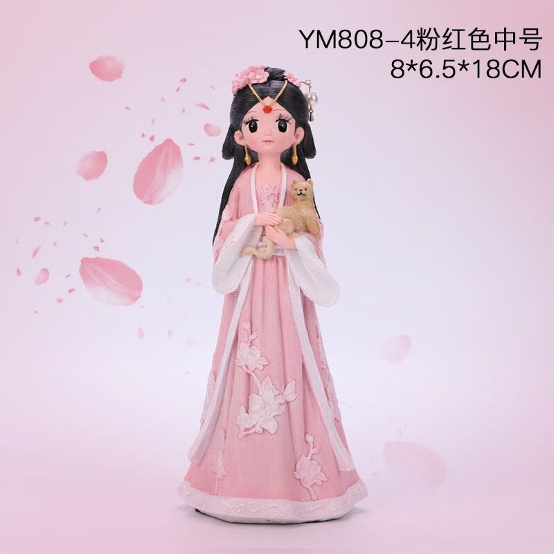 VTR网红古风娃娃汉服少女玩偶生日礼物送女生闺蜜桌面摆件房间装饰品 古风汉服女孩中号(萌 宠)