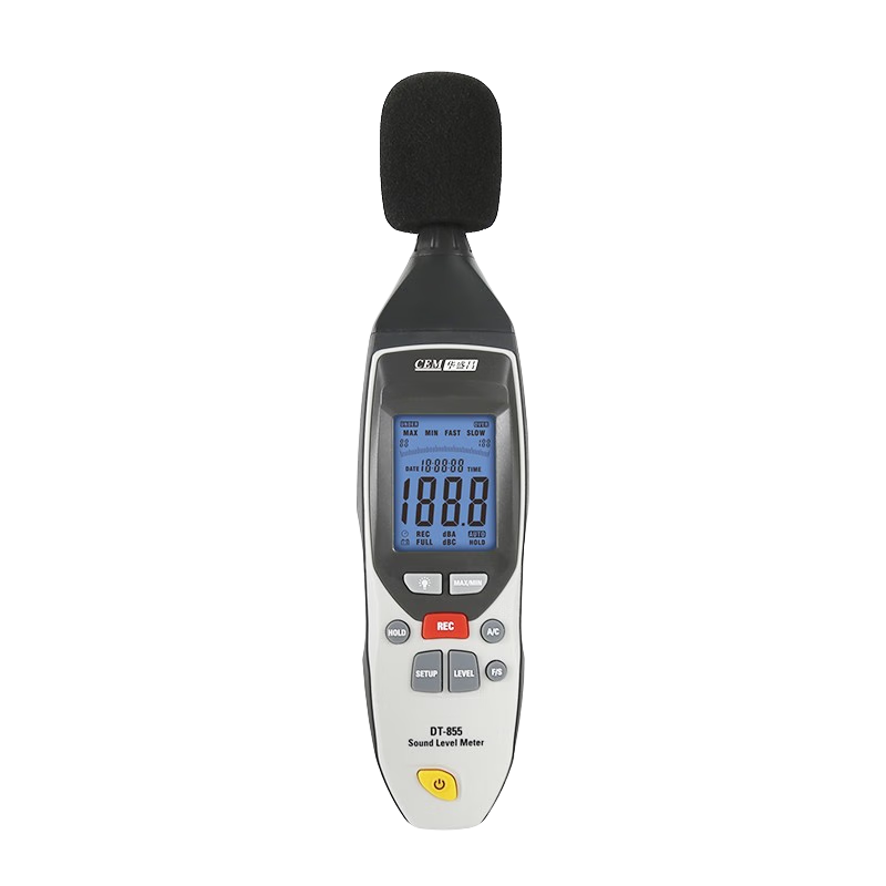 華盛昌（CEM）DT-855數(shù)字噪音計(jì) 分貝儀 藍(lán)牙聲級(jí)計(jì)  高精度工業(yè)噪音檢測(cè)儀 DT-855聲級(jí)計(jì)專業(yè)版