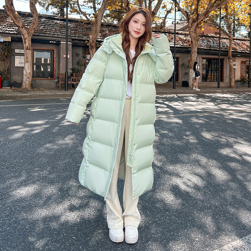 长款加厚羽绒服女2025冬季新款东北超厚过膝哈尔滨极寒小个子九江 红色（男女同款） 新国标90白鸭绒 2XL 充绒375g（建议160-180斤）
