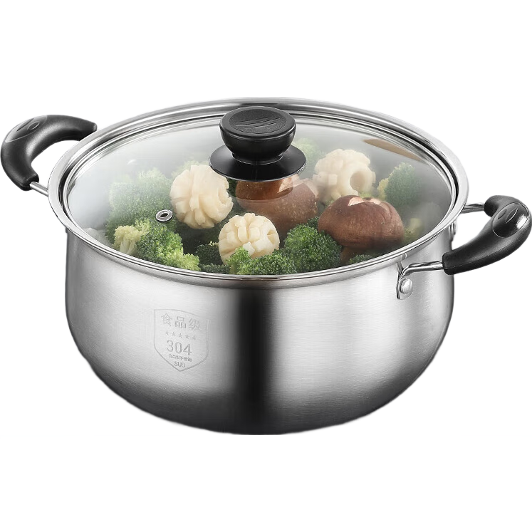 ����304����ּӺ�˫��������������С������ר��ȼ�����¯��� ���Ӻ�304����֡�+���� 22cm 34.9Ԫ