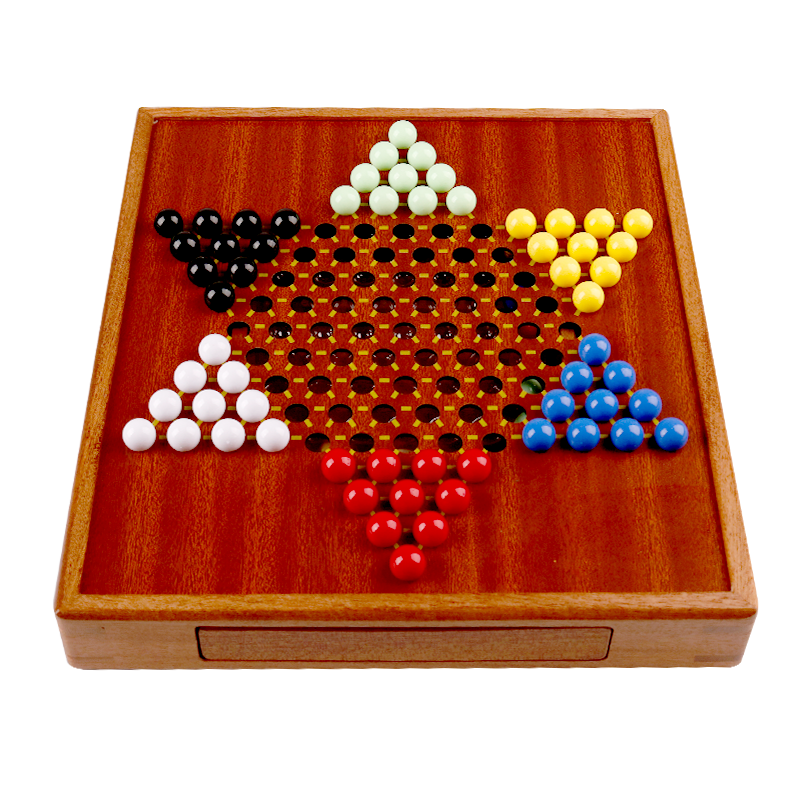 紫湖跳棋飛行棋二合一實(shí)木質(zhì)高檔跳跳棋磁吸棋盤(pán)兒童成人益智親子玩具