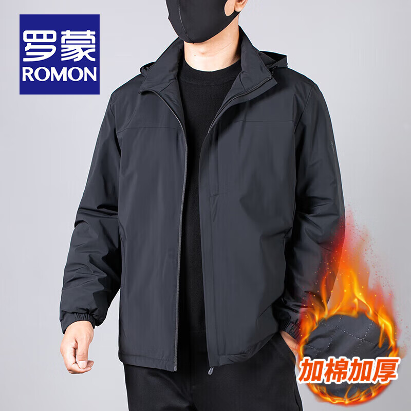 ���ڲ��������ɣ�ROMON���ﶬ���ᱡ�п���ʿ��ů�����������Ӵ����޷��ӷʼӴ���ɶ��ް� ��ɫ 3XL ����140-150��ѡ234.99Ԫ