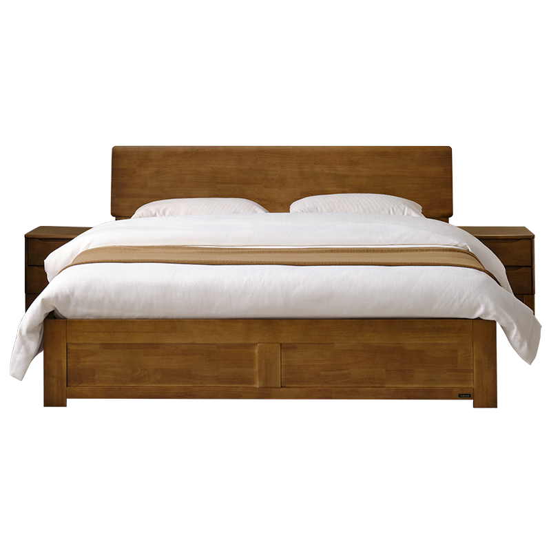 ���ڲ�����ȫ�ѼҾ�ԭľ��๦��ʵľ�������ҼҾ�1.8x2��˫�˴󴲸߽Ŵ����ﴲ ������ľɫ | �߽ſ�� 1.8x2�� 1393.14Ԫ(������)