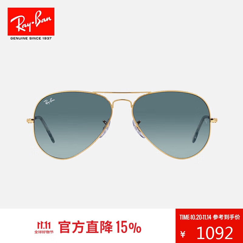 ����RayBan���������Աϵ��̫������Ů��������۾�ī��0RB3025����