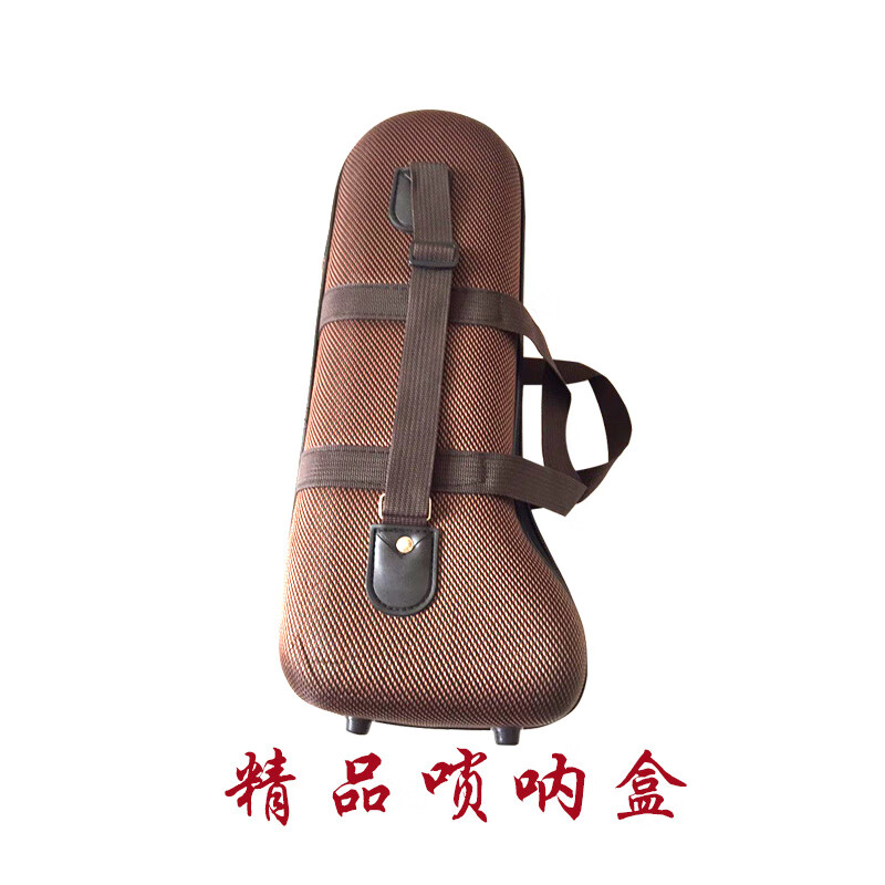 宏藝鳳鳴（HongYiFengMing）精品嗩吶包 絨布精品嗩吶盒 加厚海綿層 嗩吶樂器包 精品嗩吶盒大號可裝大G_A調(diào)