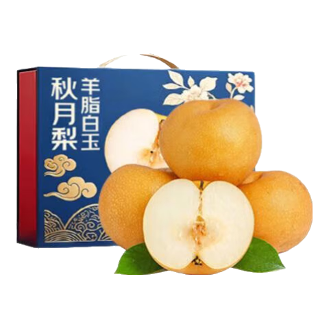 果跃霖山东莱阳秋月梨子冰糖丰水雪梨脆甜现摘新鲜水果中秋礼盒 5斤金钻果【约7-12枚】净重4.5斤