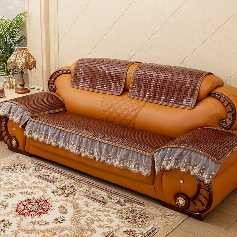 沙发凉席垫全套三座贵妃麻将席夏季皮沙发坐垫麻将老式一二三 窄边
