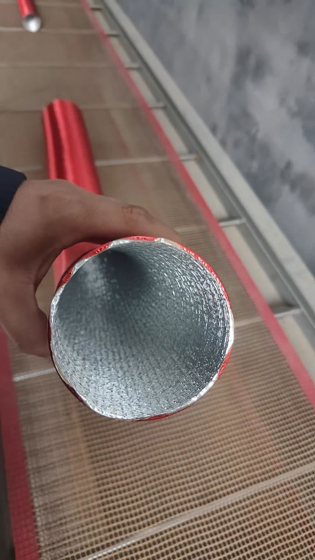 丽田汽车暖风管子波纹管出风管柴暖暖风管空调风管耐高温铝箔隔热套管