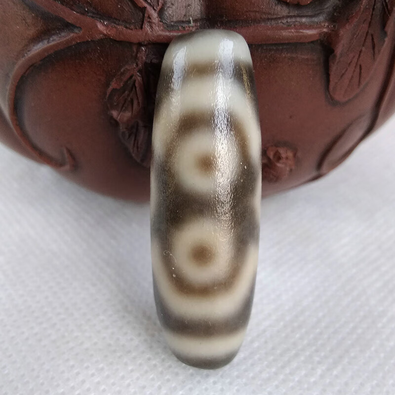 奥音S3藏传玛瑙传世敬养六眼老天珠真老无做旧高级民族风项链吊坠