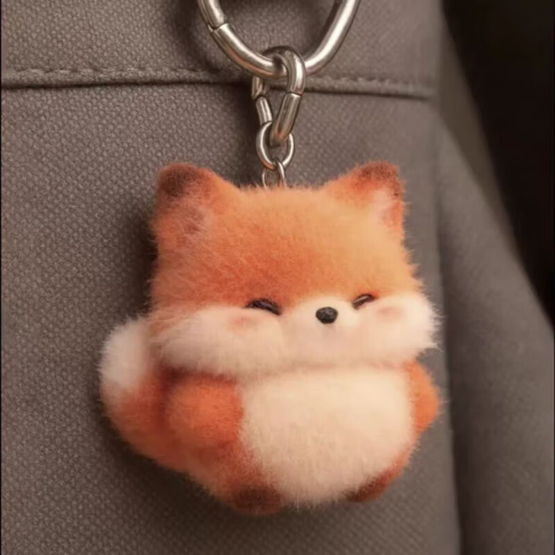 迪士尼（Disney）原创新款赤红小狐狸毛绒公仔高颜值可爱狐狸毛绒包包挂件超萌玩偶 小狐狸挂件【1个】