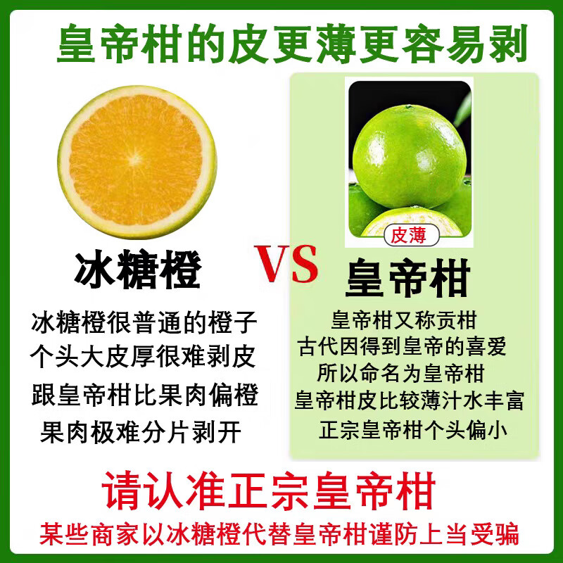 广西应季皇帝柑净重3斤