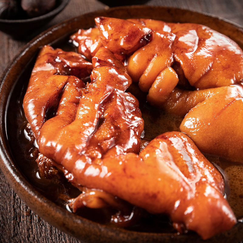 虎钢馋四川卤半只猪蹄即食特色猪脚手肉类小吃零食 猪蹄 卤味