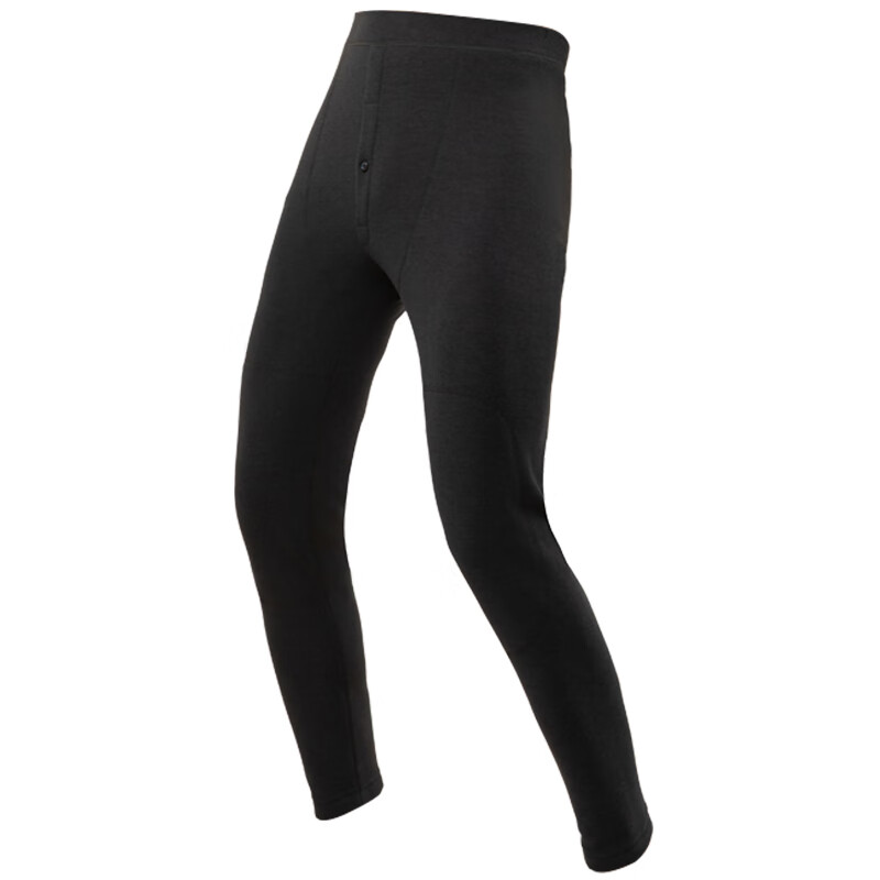 古今(GUJIN)保暖裤男士加绒加厚打底裤含绵羊毛护膝舒适弹力无痕冬季防寒零下 麻黑-含护膝贴片 【加绒加厚】 2XL (推荐体重:130-160斤)