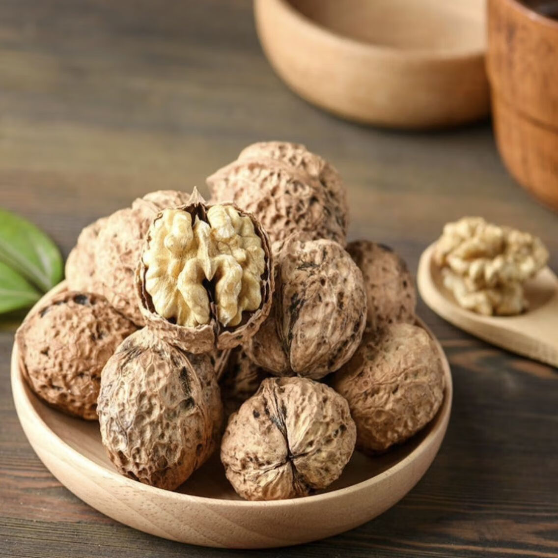 【原生态无漂白】新货正宗云南核桃薄皮薄壳干核桃高山古树核桃 老树薄皮精品一级果 4斤（不送夹子）