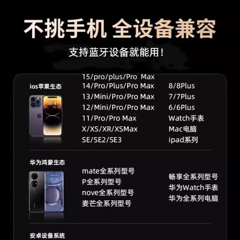 MILDRY【华强北顶配】无线蓝牙耳机运动跑步半入耳式迷你降噪Air适用苹果ios安卓pods华为oppp小米vivo 入耳式【主动降噪/超长续航/高保真音效】