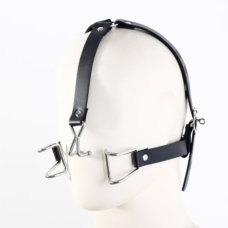 口枷鼻钩口枷情趣鼻钩张口器带鼻勾口塞口枷嘴勾sm开 鼻钩口枷