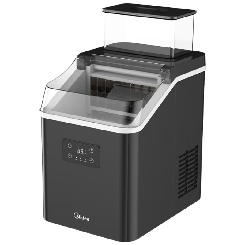 美的（Midea）制冰机 家用方块冰小型冰魔方迷你冰块机宿舍全自动清洗预约办公室冷饮MBJ-15F17E