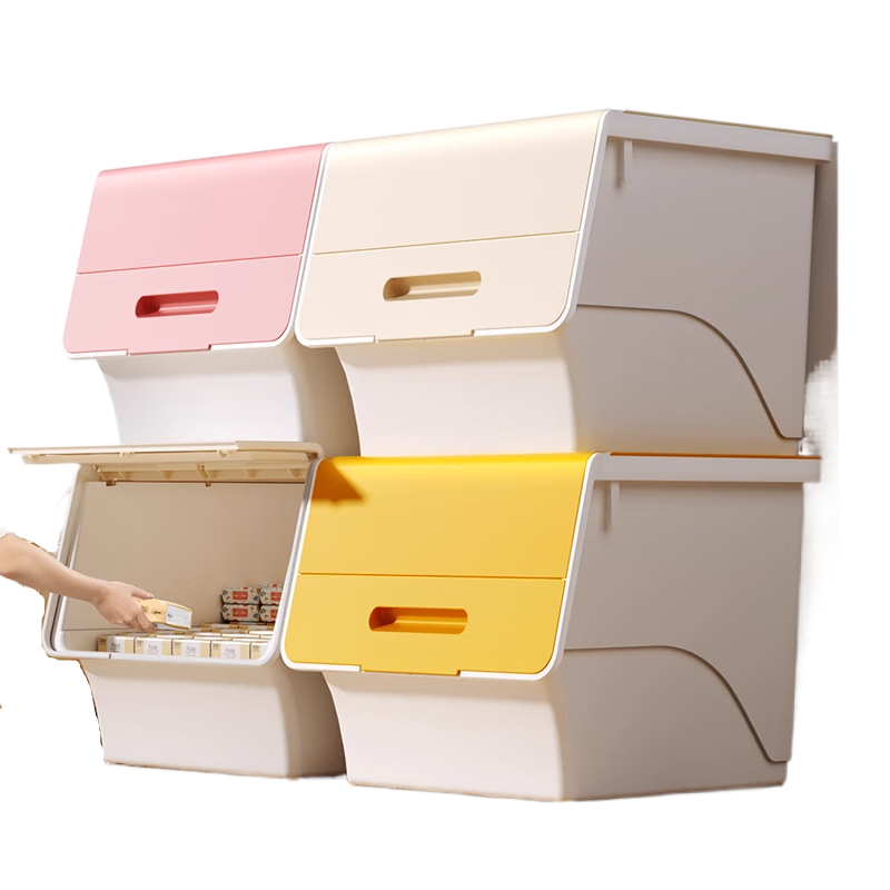 佳幫手日本免安裝收納柜儲物柜家用抽屜式多層置物架客廳簡易兒童收納箱 薄荷輕綠-大號 【一層高度31cm/高度93cm】 3層