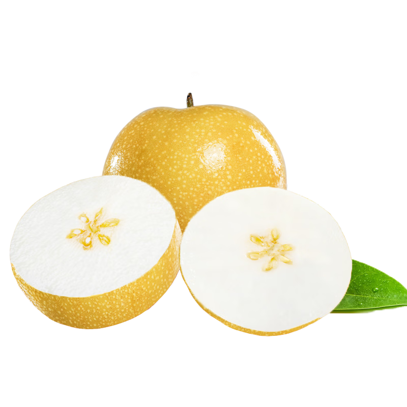 青青大地山东莱阳秋月梨 净重3.2斤新鲜水果礼盒装 颗颗测糖产地直发 秋月梨【香甜多汁 细腻无渣】 3.2斤（6-7粒礼盒装）