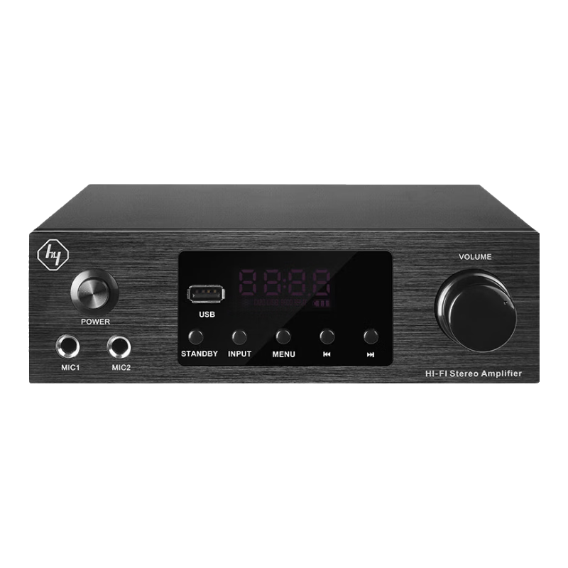 豪韻家庭影院2.1數(shù)字功放機(jī)音箱支持光纖同軸藍(lán)牙K歌KTV功放機(jī)藍(lán)牙大功率DSP高保真功放音響 AV-260功放機(jī)（京東快遞）