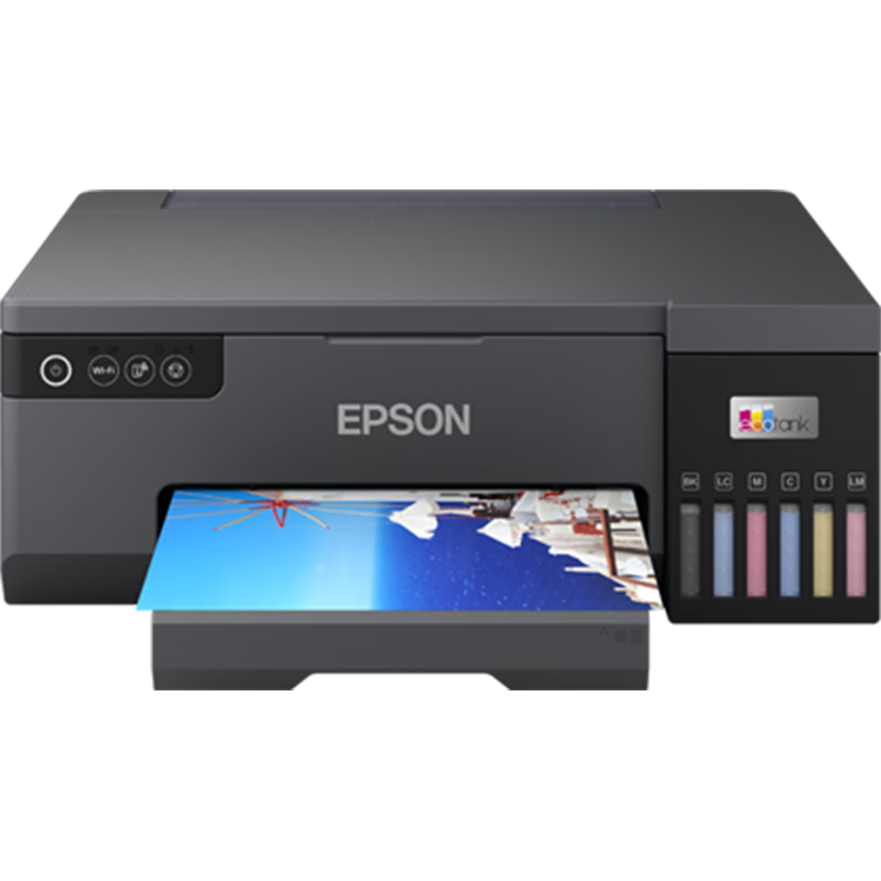 爱普生(EPSON) L8058 A4墨仓式彩色喷墨打印机家用办公6色照片原装（含打印机+RC哑光照片纸 A4/50张）