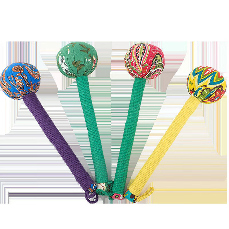 通用艾草锤养生锤 艾草养身锤diy手工材料包拍八虚艾灸中药养生香锤拍 26厘米艾锤红色