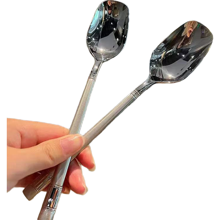 精致爆款勺子家用高颜值家用汤勺喂饭勺吃饭勺网红勺 1个装