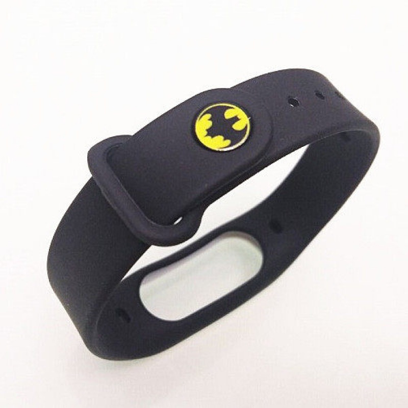 适用黑加手环腕带表带1s替换带hey 智能运动手环复仇者联盟版环带 黑