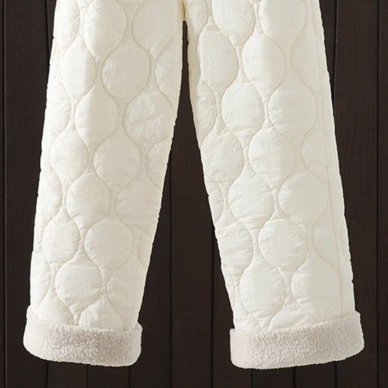 子牧棉麻2025冬装 女加厚保暖休闲棉裤外穿阔腿裤百搭显瘦直筒裤子 子牧棉麻2025冬装 女加厚保暖休闲棉裤外穿阔腿裤百搭显瘦直筒裤子