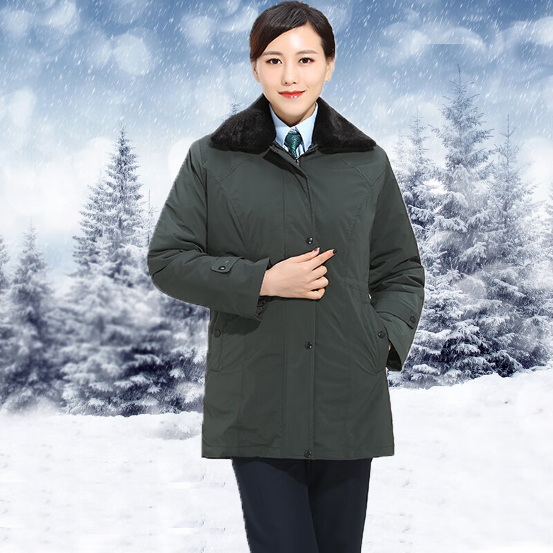 帛雷斯诺中国邮郵政储蓄银行工作服棉服可拆洗加厚保暖工装制服防寒