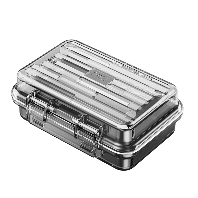 飞傲（FiiO）耳机数据线 线迷你可携式抗压绕线 线收纳盒防水溅防尘保护盒 透明(单个)