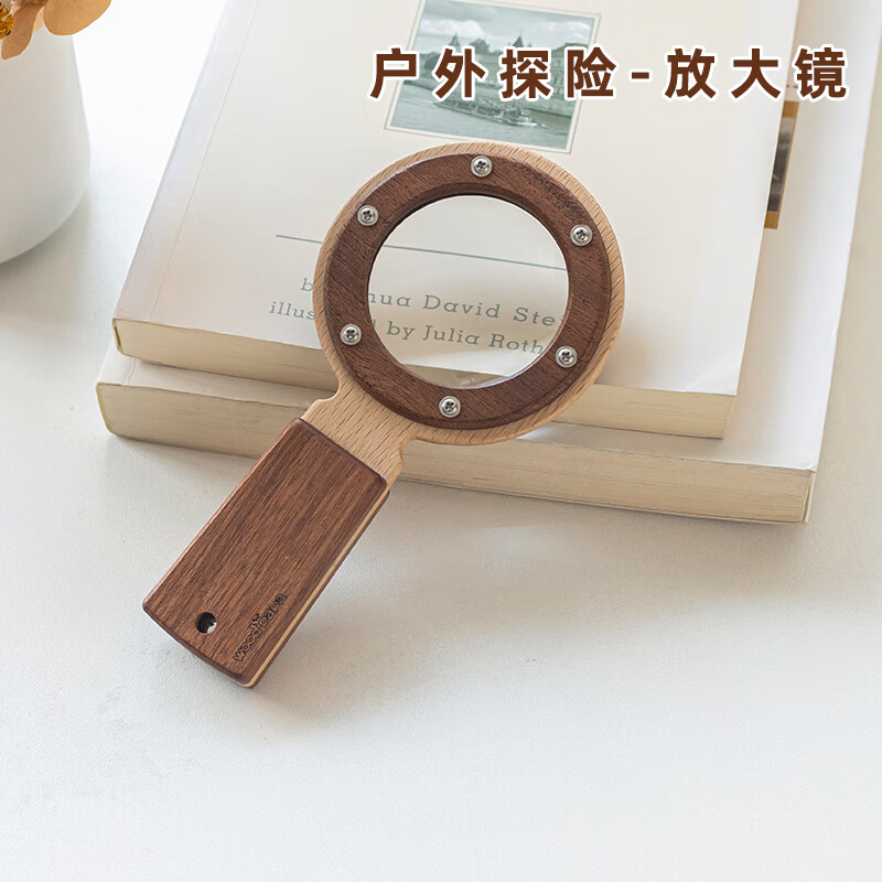 宜視寶(ESCHENBACH)兒童放大鏡手持式植物昆蟲高清觀察科學實驗探索指南針玩具禮物 放大鏡-兒童專用-光學高清玻璃